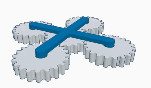 Print In Place Gears (5 Gears)
