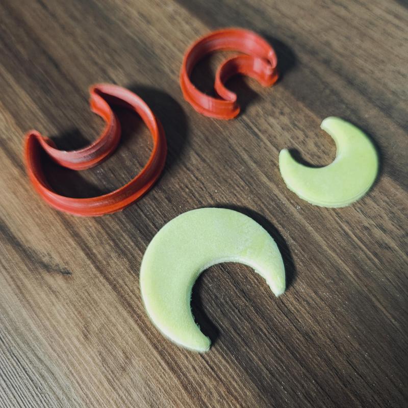 LUNA MOON Polymer clay (cutter) Polymer clay cutter mold cutter