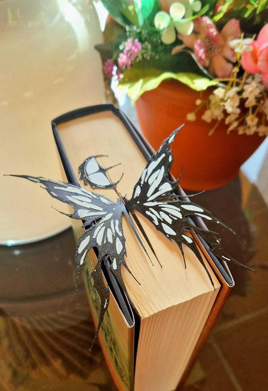 Moon Butterfly Bookmark