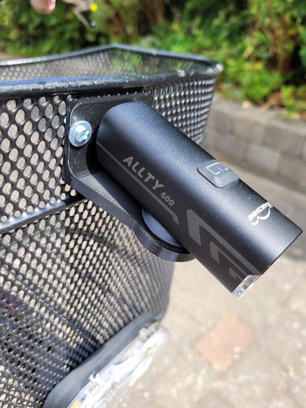 Garmin Bike Basket Mount for Magicshine Allty 600 Front Light