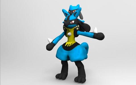 Lucario and Riolu