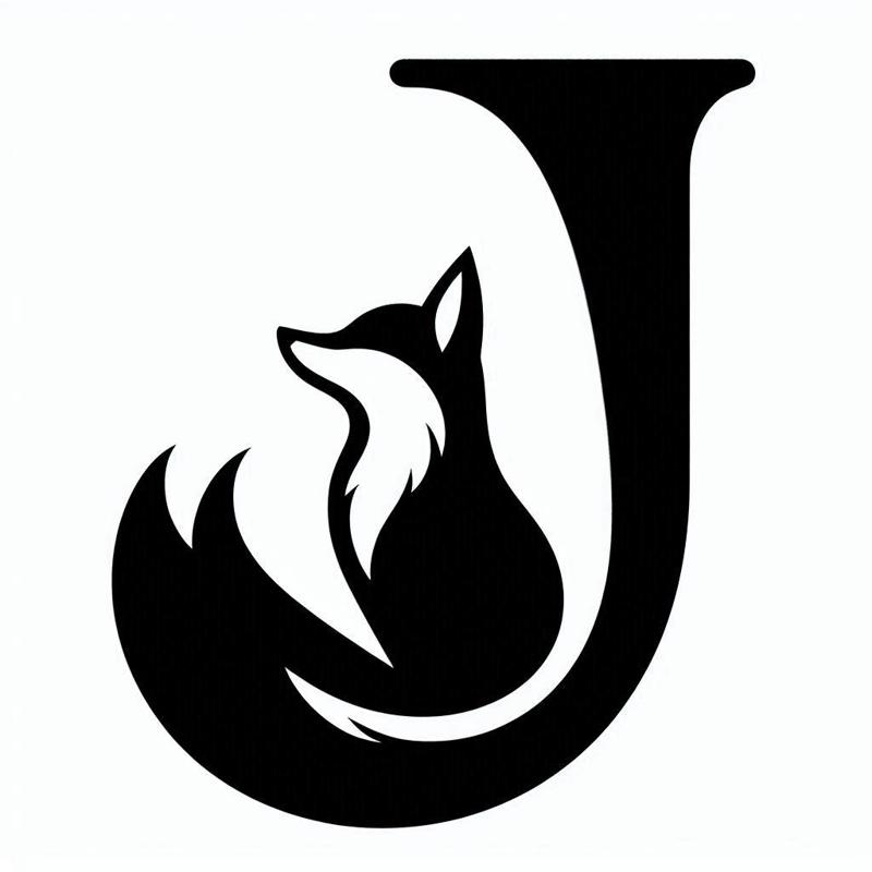 Fox alphabet: Letter J (version 2)