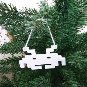 Space Invader Christmas Tree Ornament (Remix)