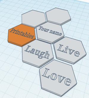 Fun Hexagon Wall Art