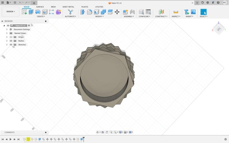 Hexagonal Vase