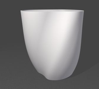 free shape asymetrical planter