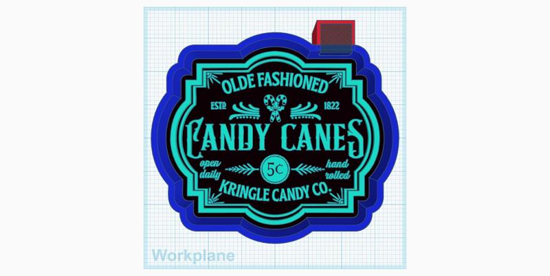 Olde fashioned Candy cane sign