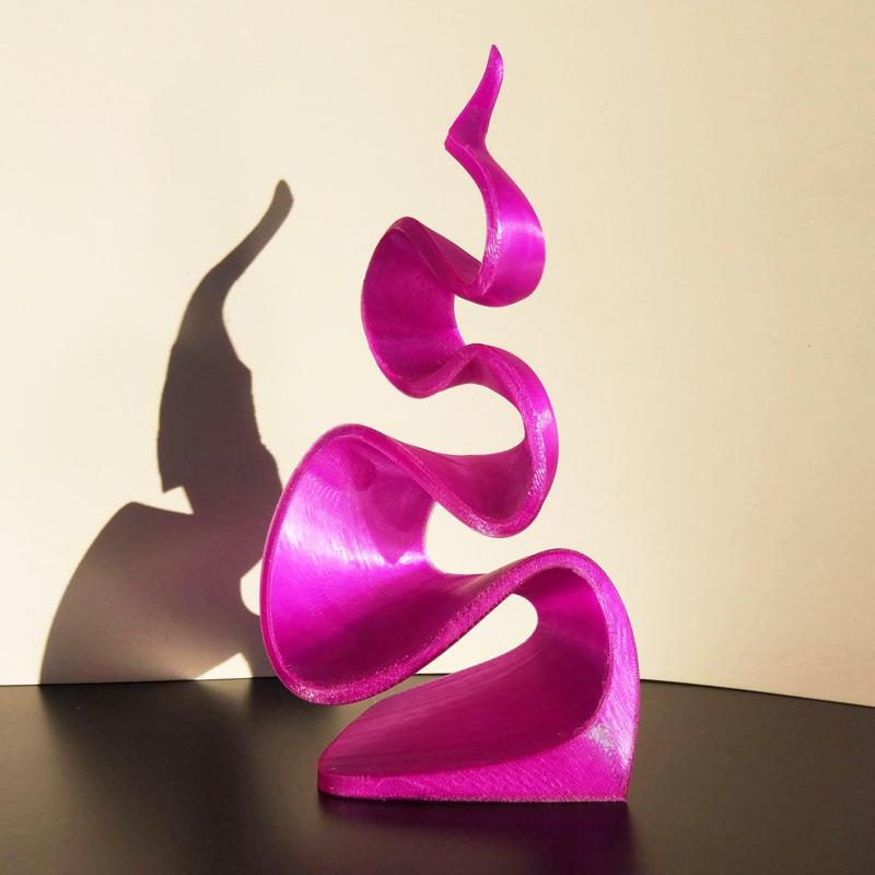 Purple flame decorative object