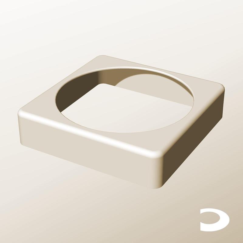 ATC96-26 Wastebin Collar for Modular Stacking Storage Boxes | Printable Objects - Infinite Containers | stl file for 3d printing