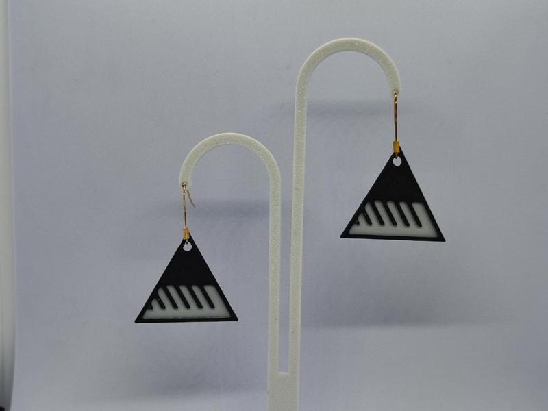 Musical Triangle Earrings
