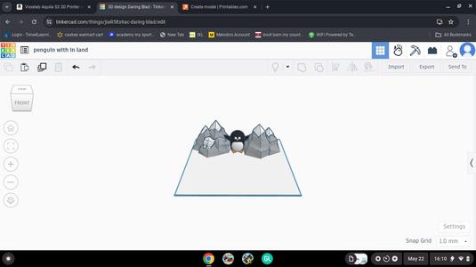 peinguine in his land