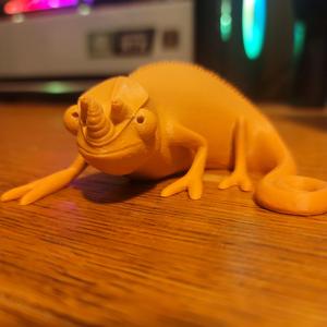 Horned Big Eyes Chameleon