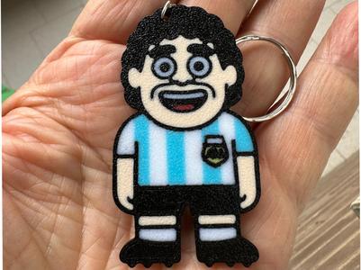 Maradona keychain