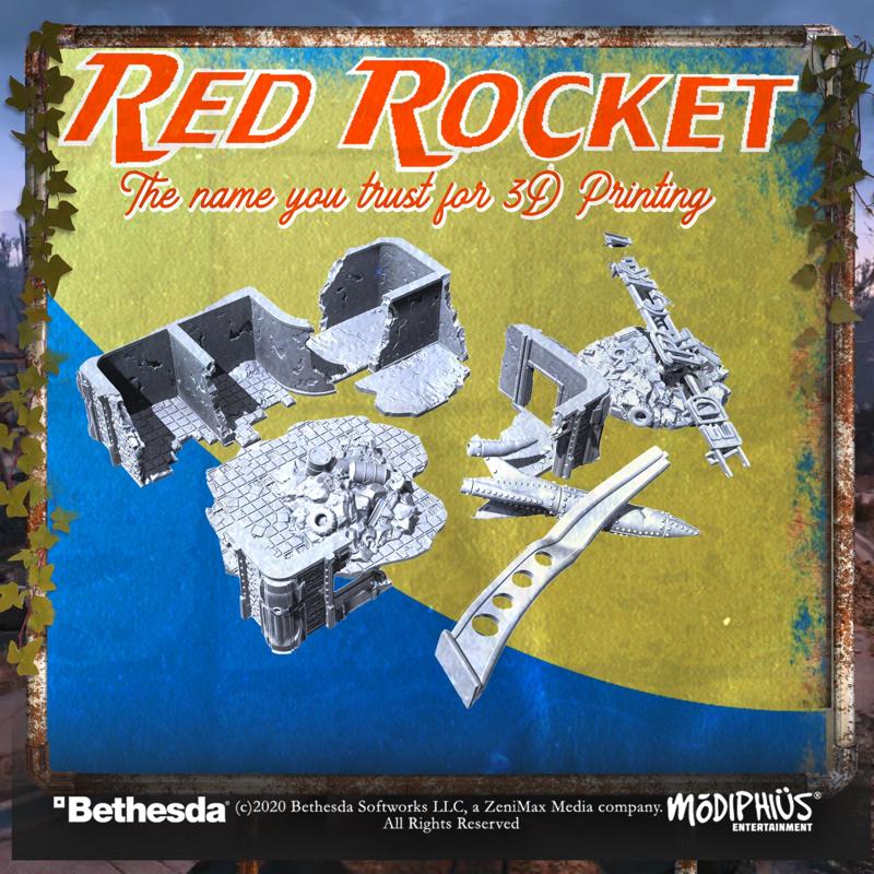 Red Rocket: Ruined - Terrain Expansion - Fallout: Wasteland Warfare
