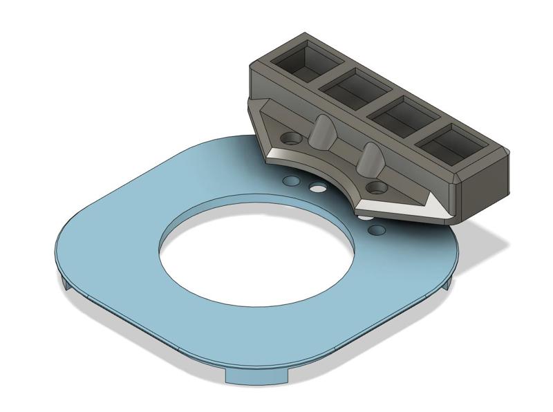 TT SpaceMouse V2 - Lid with mounting for 4 MX Switch adapter