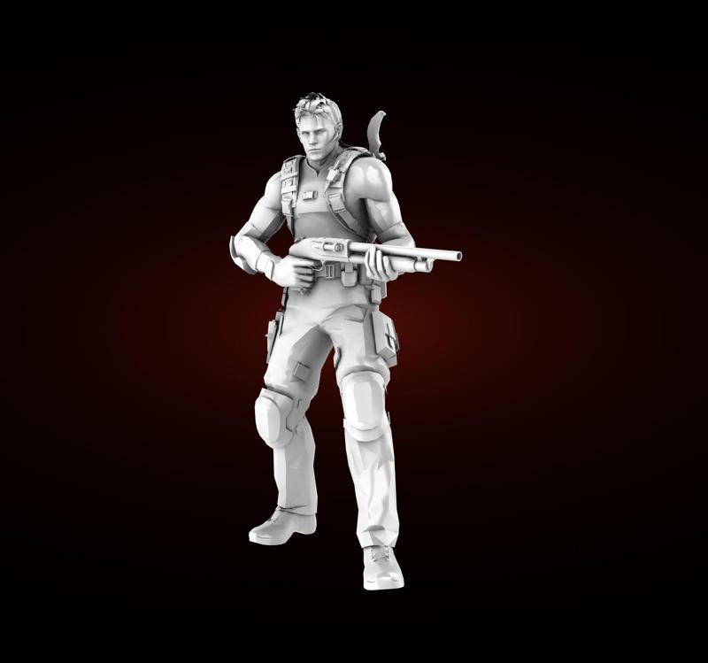 chris redfield from residual evil