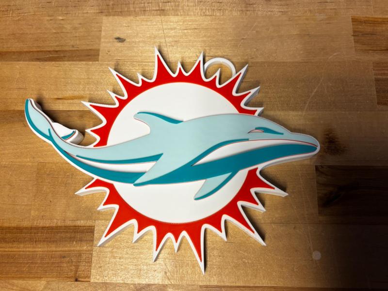 Miami Dolphins Big Chain With Logo - No AMS Needed