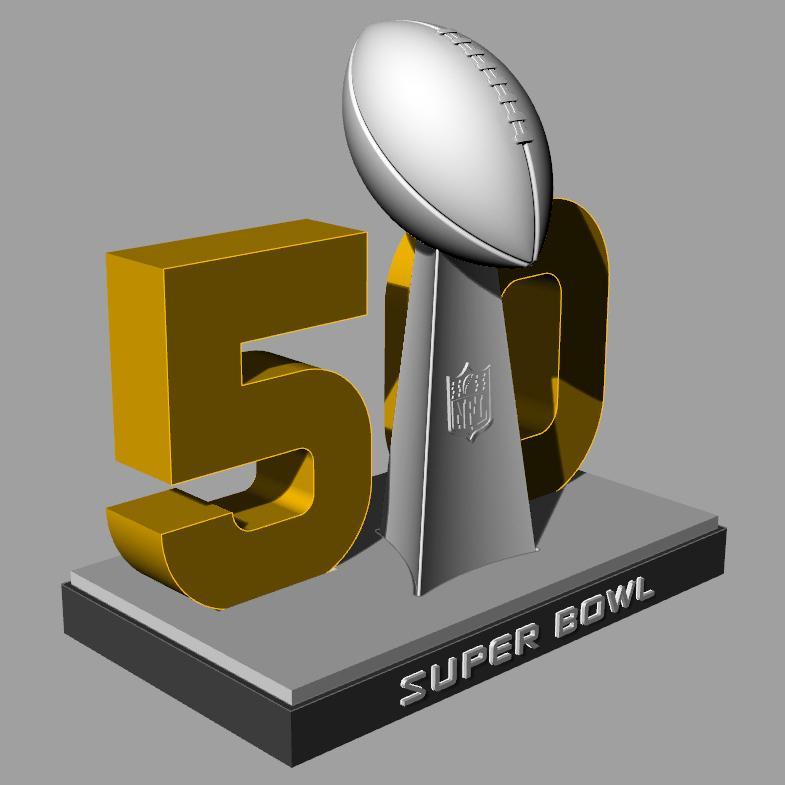 SuperBowl 50 Stand & Vince Lombardi Trophy