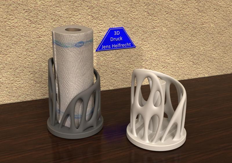 PAPER TOWEL HOLDER ORGANIC - SMOOTH SURFACE