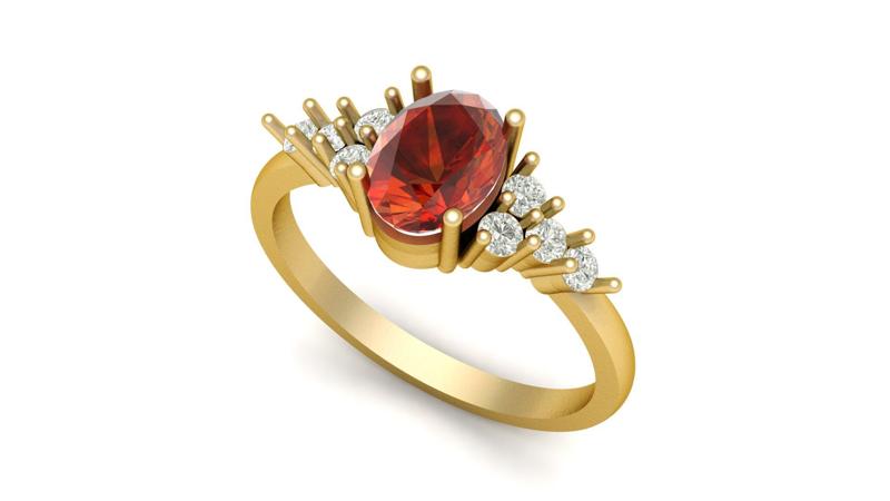 Engagement Solitaire Dimond Ring 3d Printable Model