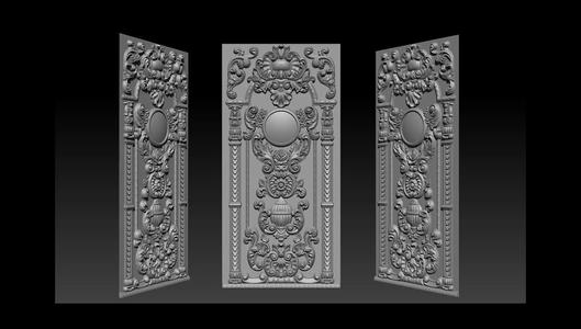 Doors 3D models for CNC in stl