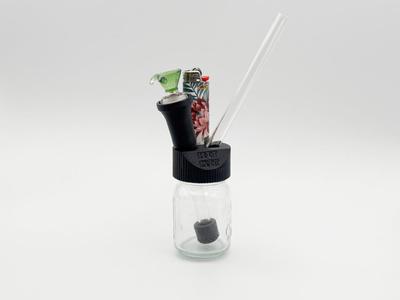Lil Bub v2. Mini mason jar bubbler/bong/water pipe
