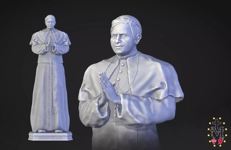 Pope Benedict XVI - Joseph Ratzinger - Statue