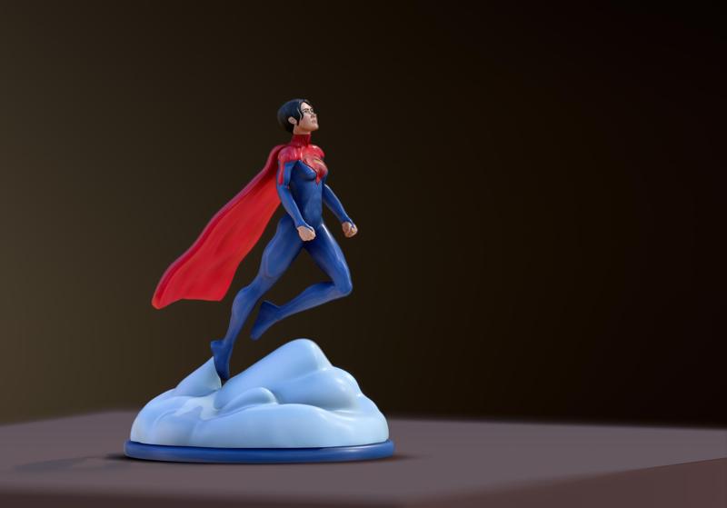Supergirl Statue - Sasha Calle The Flash Movie