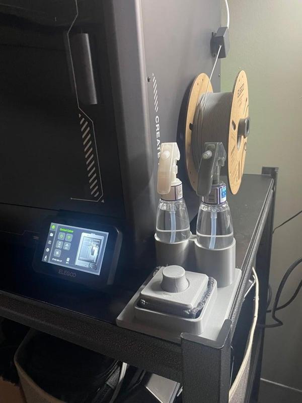Clean Station for: Build Plate Cleaner Microfiber Holder