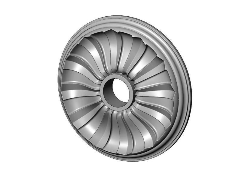 Faceted steps 450mm ceiling medalion rosette relief