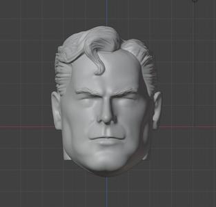Classic Superman Head Sculpt for Action Figures