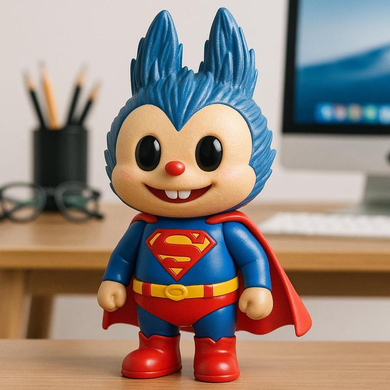 Labubu - Superman DC Comics statue - 3D print