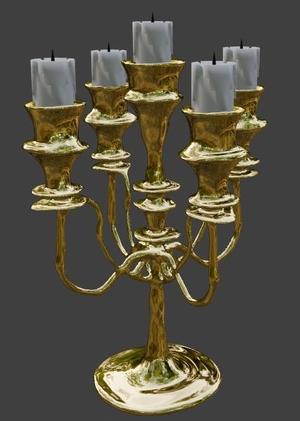 CANDLEHOLDER CANDELABRA 5 ARMS
