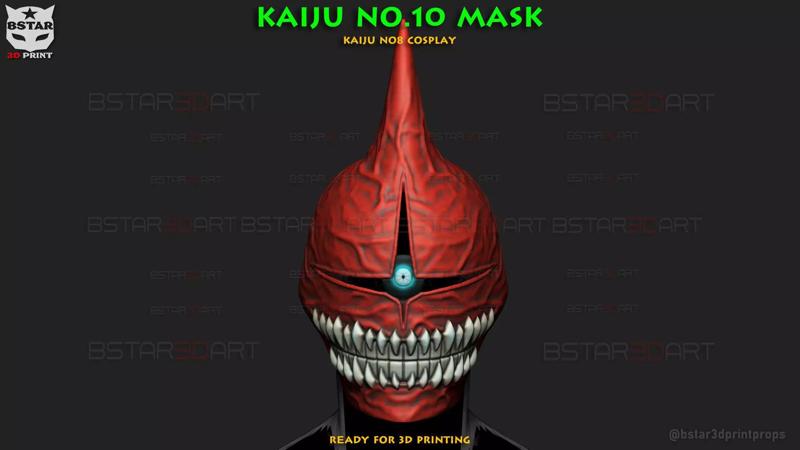 Kaiju No 10 Mask - Kaiju No 8 Anime Cosplay