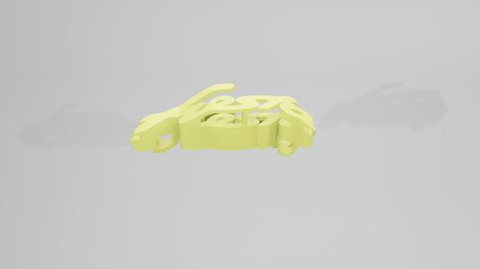 Ford Fiesta MK2 90s - Keychain