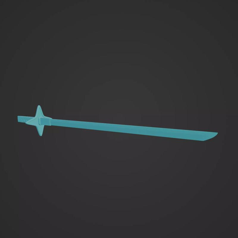 Hyorinmaru Sword  3D Model Inspired by Bleach