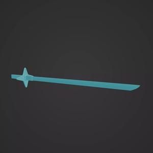 Hyorinmaru Sword  3D Model Inspired by Bleach