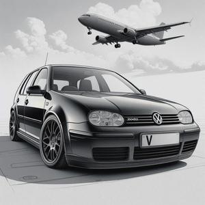 VW Golf lithophane Mk4