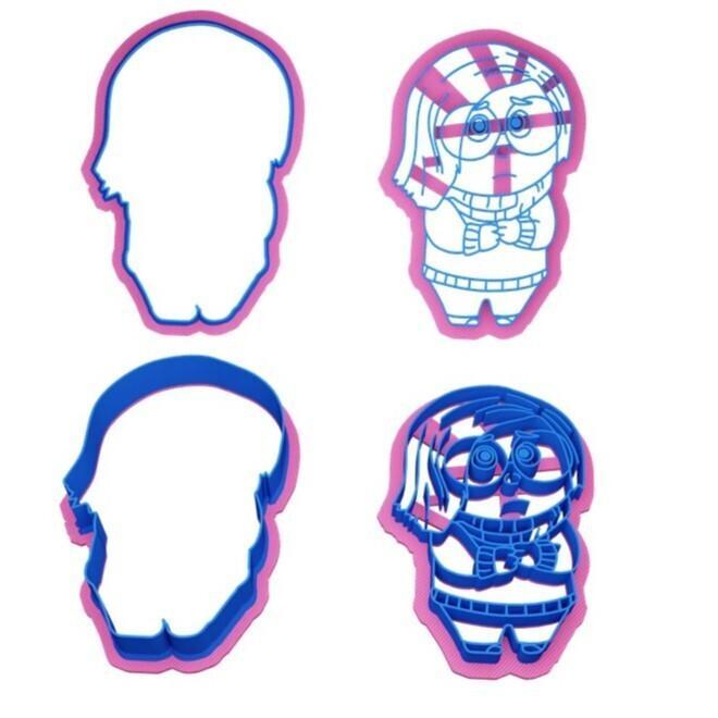SADNESS INSIDEOUT DISNEY COOKIE CUTTER AND STAMP KIDS