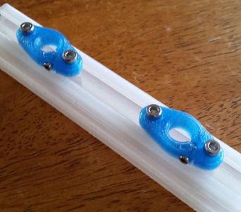 Slim 8mm shaft flush/end mount for V-slot extrusion