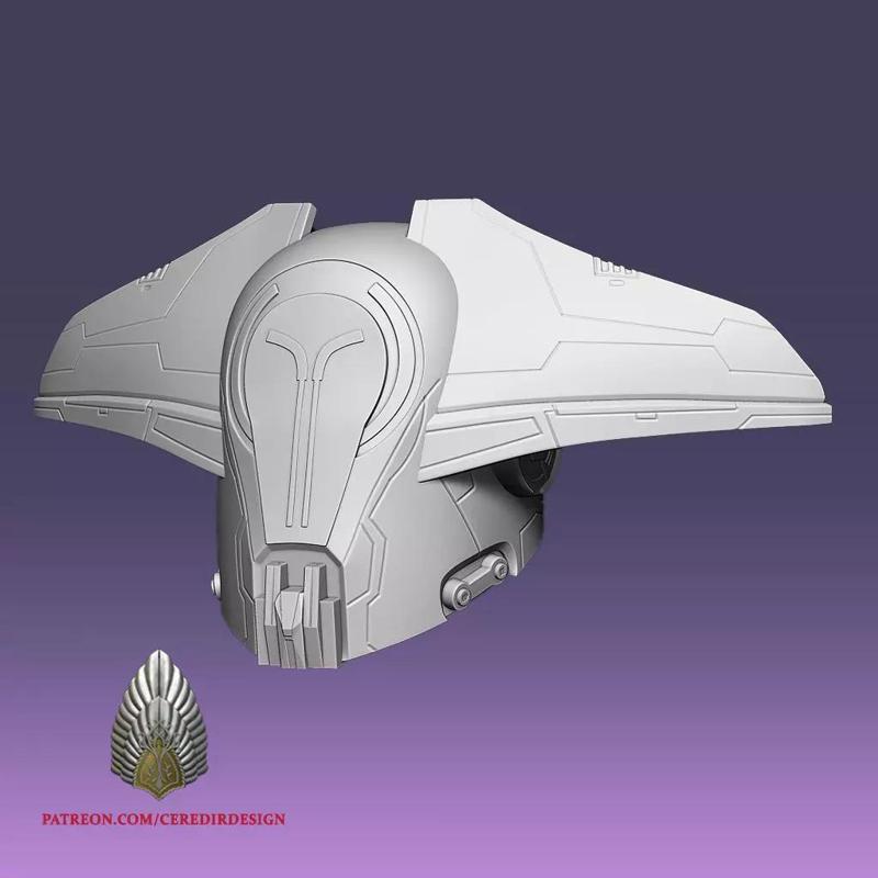 Kellic Bounty Hunter helmet star wars 3d digital dl