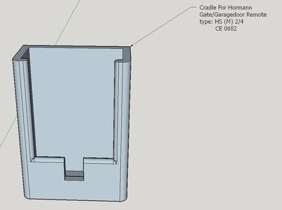 Hormann HSM4 Remote Cradle