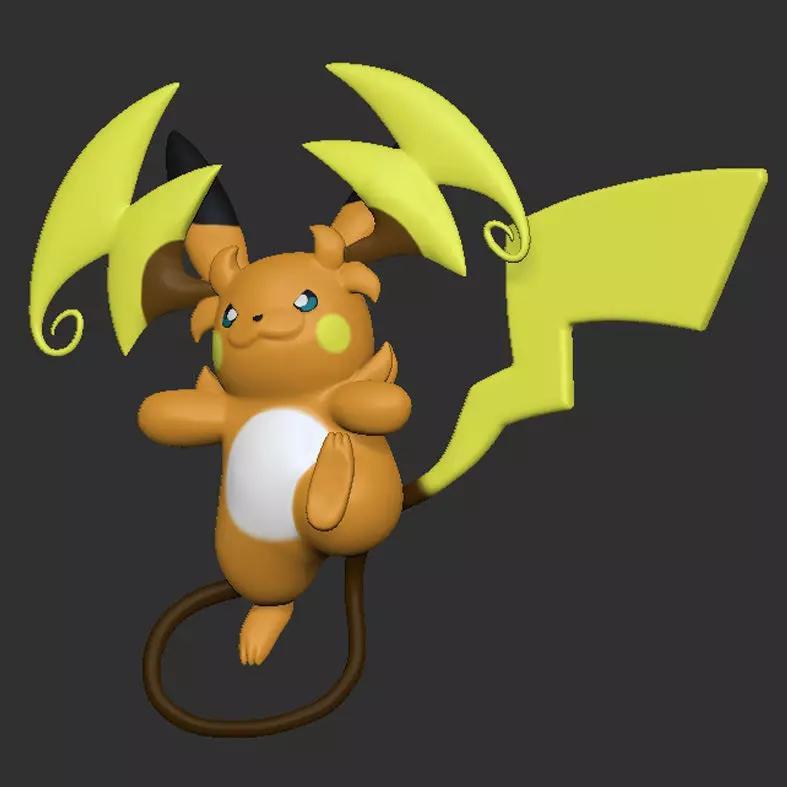 mega raichu y pokemon stl
