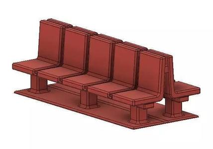 Model Railway Platform Seats Single and Double Sided