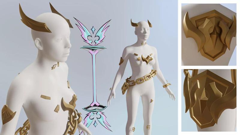 Soul Fighter LUX COSPLAY LEAGUE OF LEGENDS 3D PRINT MODEL