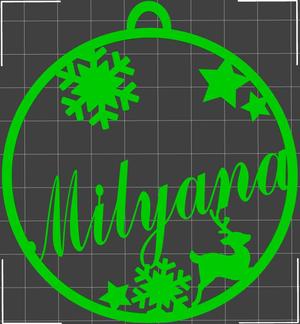 Milyana" Christmas bauble