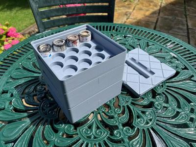 Stackable Humbrol Paint 14ml Tin Storage Boxes