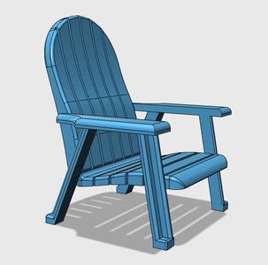 Plastic Adirondack chair