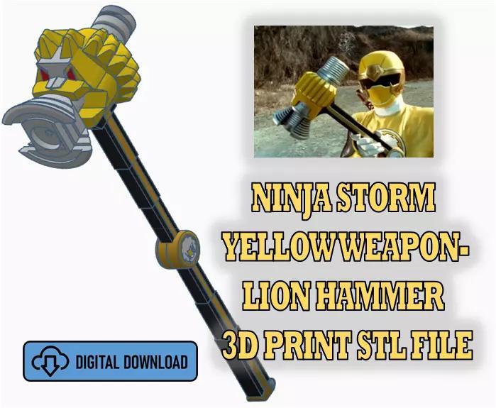 Ninja Storm Wind Weapon- Lion Hammer