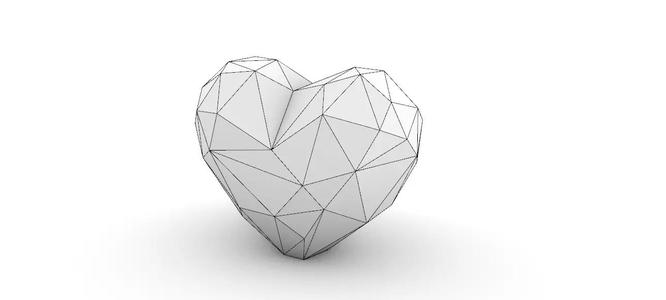 origami  heart shape